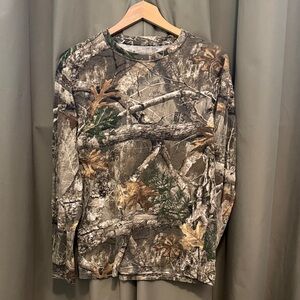 Real Tree Camouflage Long Sleeve Men's Shirt